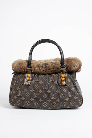 2005 Louis Vuitton Denim Monogram Trapeze PM
