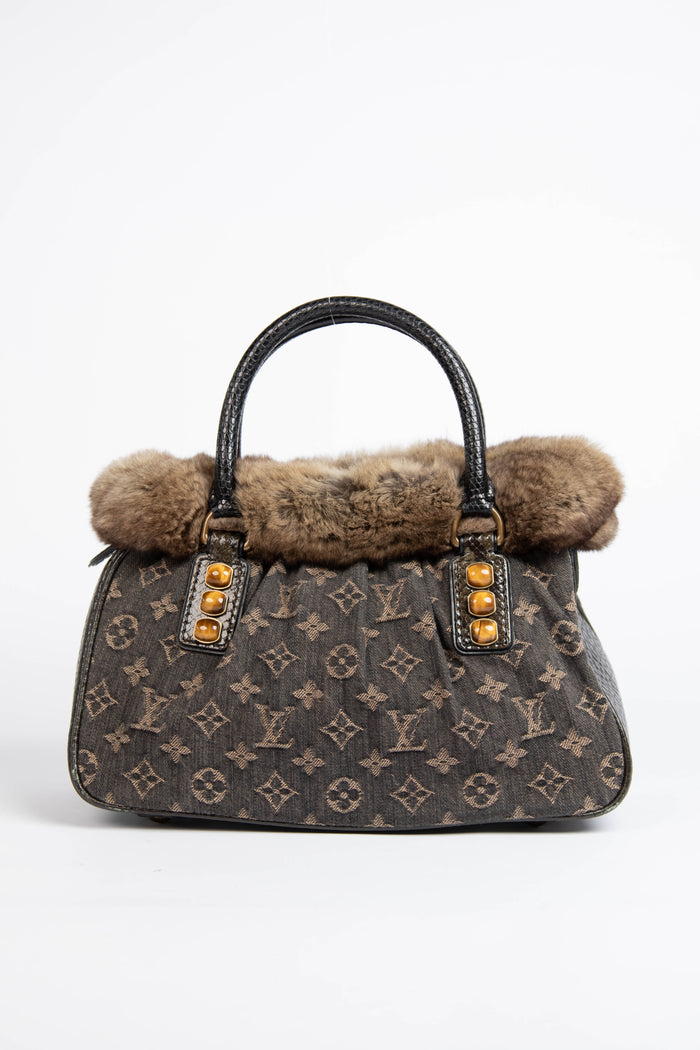 2005 Louis Vuitton Denim Monogram Trapeze PM