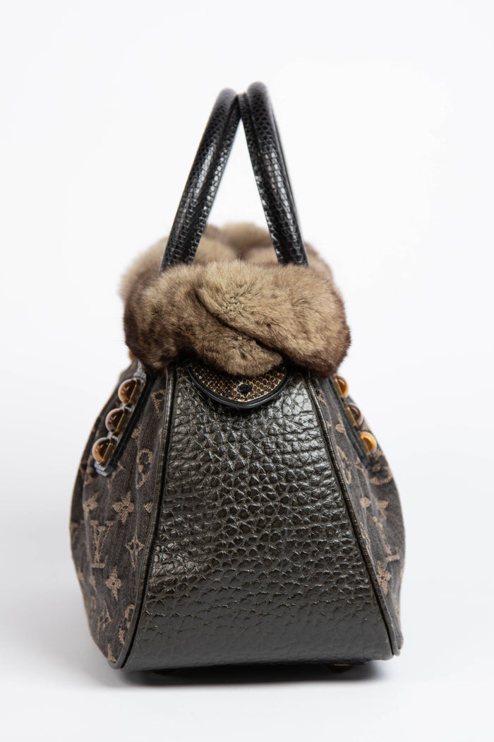 2005 Louis Vuitton Denim Monogram Trapeze PM