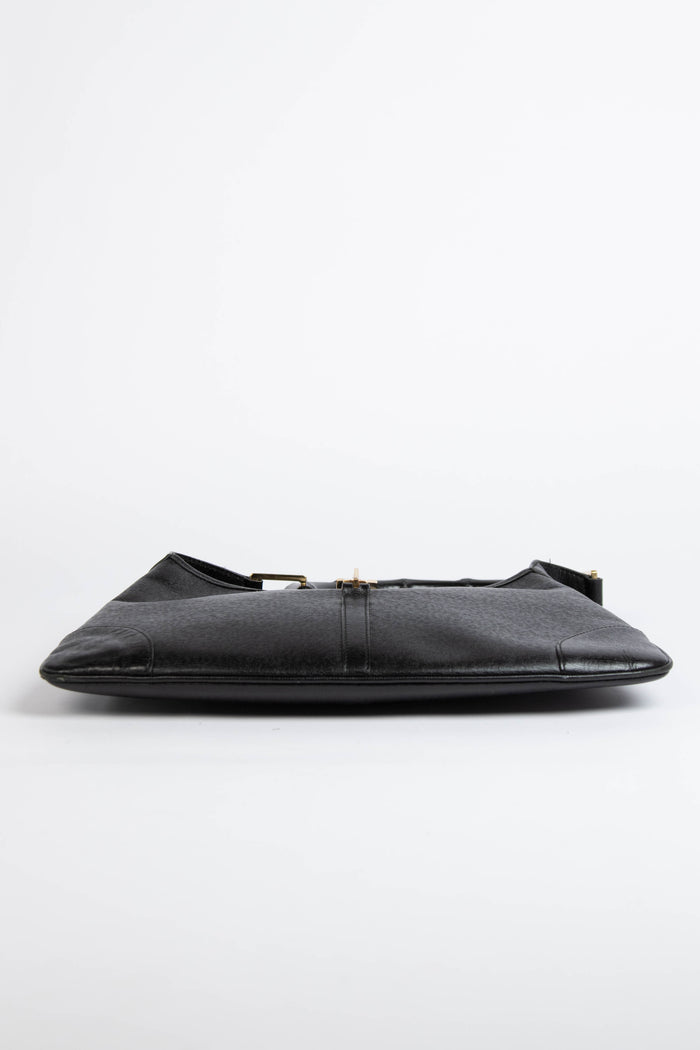 Vintage Gucci Black Leather Kandinsky Jackie Bag