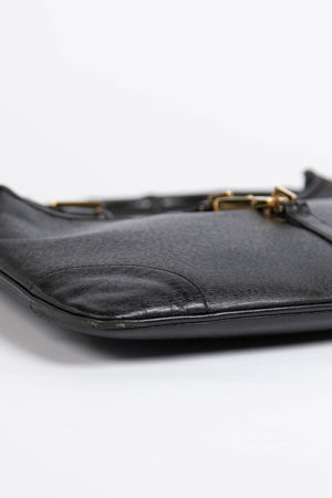 Vintage Gucci Black Leather Kandinsky Jackie Bag