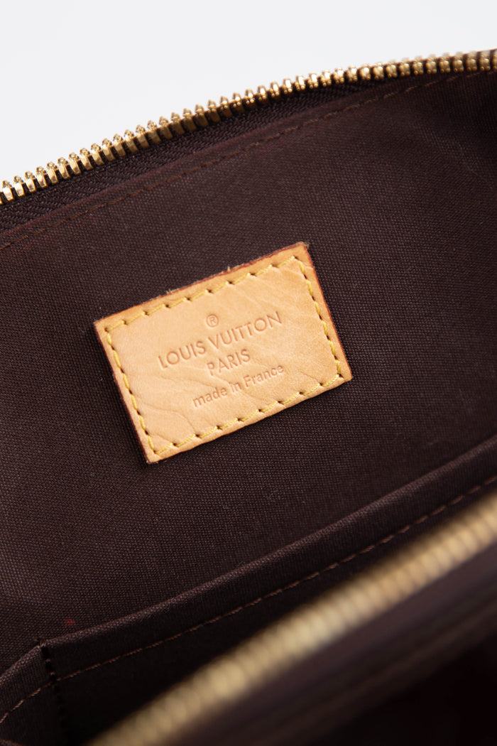 2010s Louis Vuitton Oxblood Vernis Monogram Alma PM