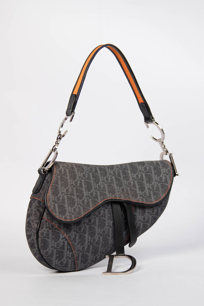 Vintage Christian Dior Flight Collection Saddle Bag
