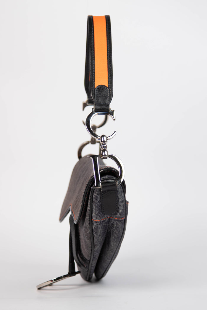 Vintage Christian Dior Flight Collection Saddle Bag