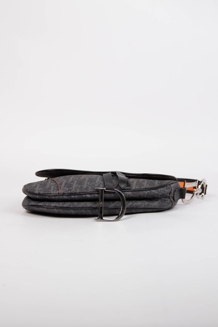 Vintage Christian Dior Flight Collection Saddle Bag