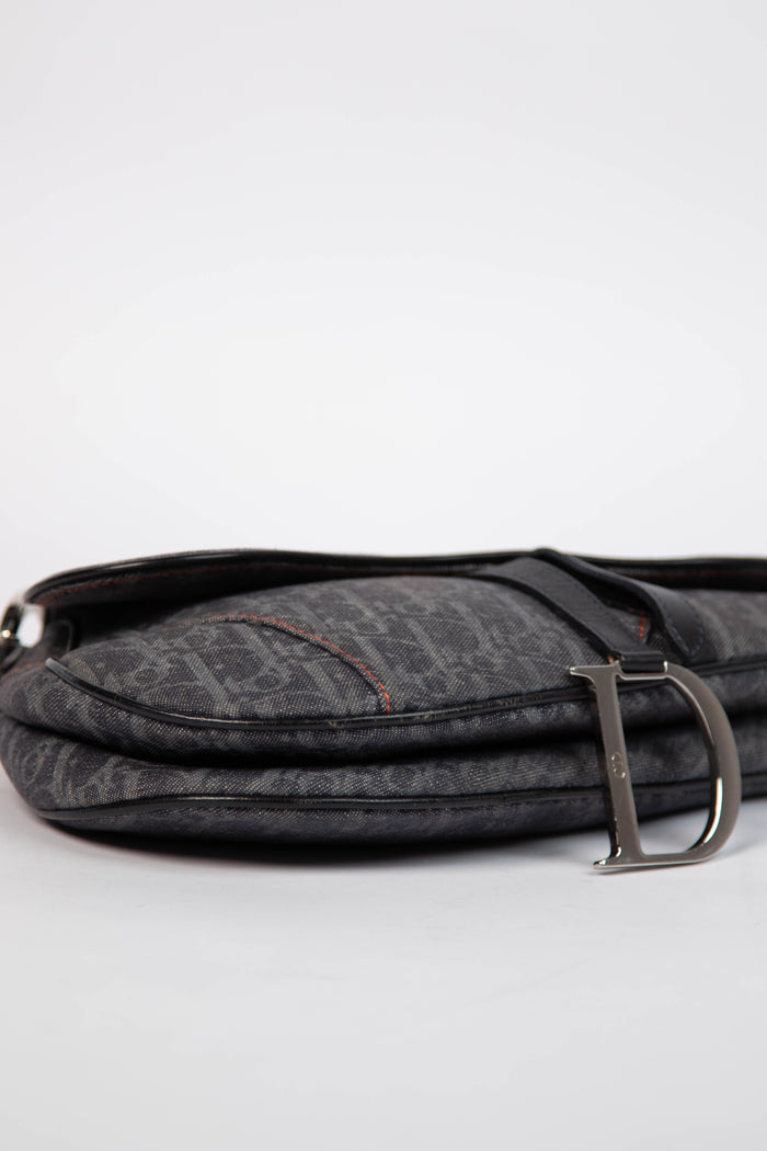 Vintage Christian Dior Flight Collection Saddle Bag