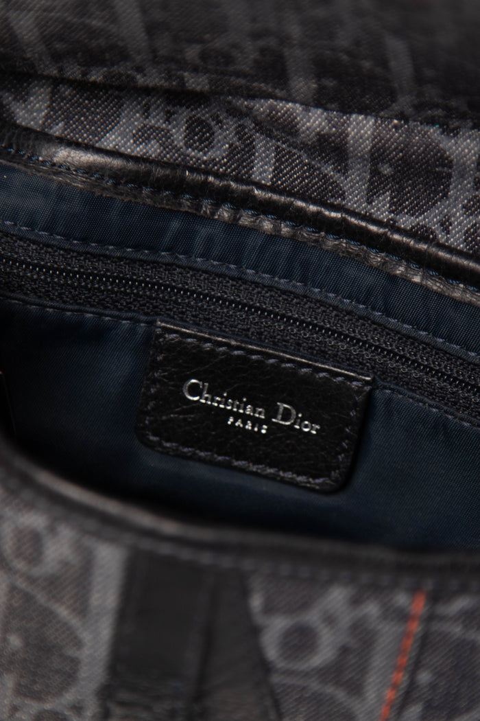 Vintage Christian Dior Flight Collection Saddle Bag