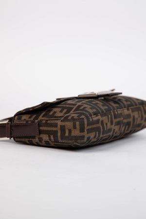 90s Fendi Zucca Baguette Monogram Shoulder Bag