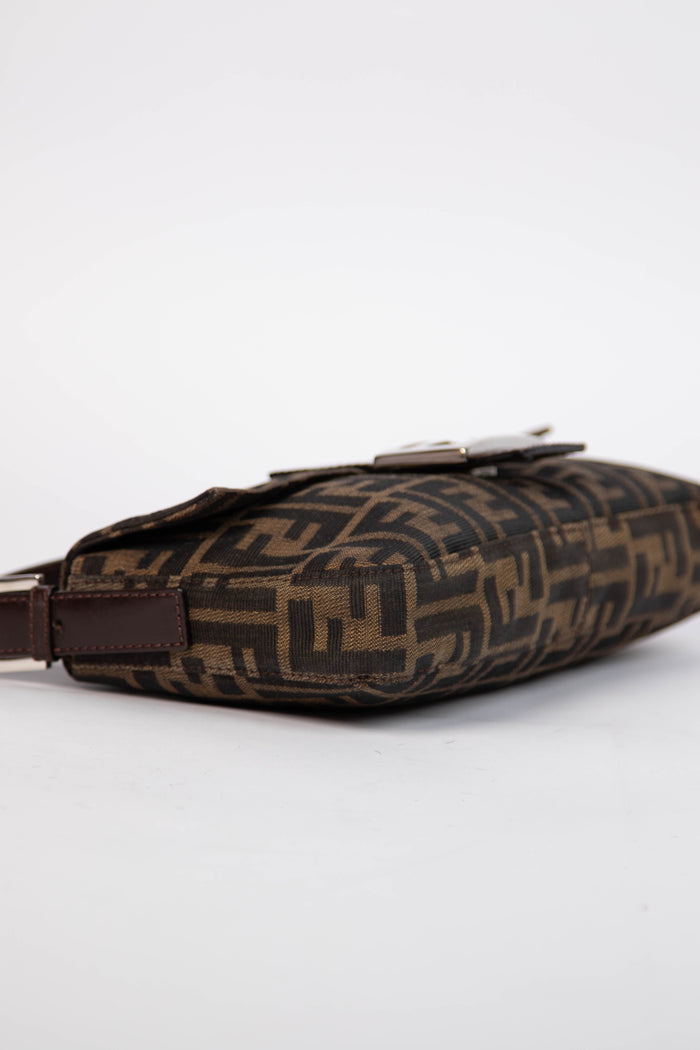 90s Fendi Zucca Baguette Monogram Shoulder Bag