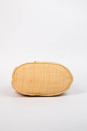 Vintage Fendi Wicker Small Bucket Bag