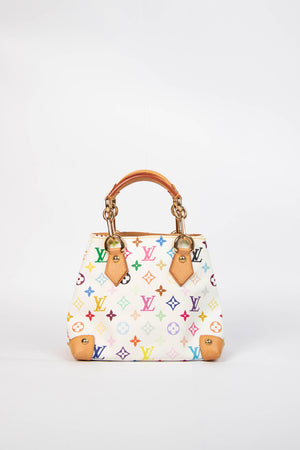 2000s Louis Vuitton x Takashi Murakami Multicolour Monogram Audra Top Handle Bag