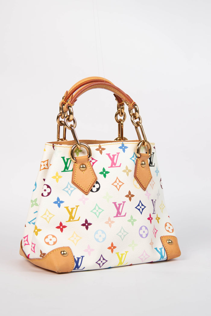 2000s Louis Vuitton x Takashi Murakami Multicolour Monogram Audra Top Handle Bag