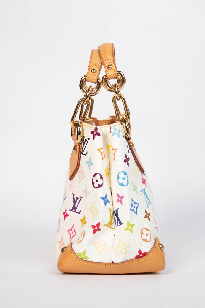 2000s Louis Vuitton x Takashi Murakami Multicolour Monogram Audra Top Handle Bag