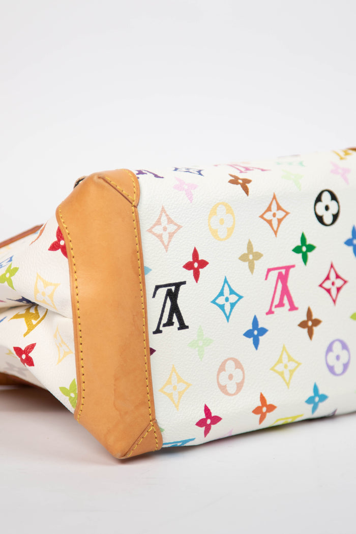 2000s Louis Vuitton x Takashi Murakami Multicolour Monogram Audra Top Handle Bag
