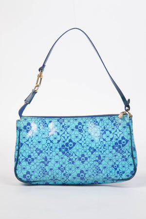 RARE Louis Vuitton x Takashi Murakami Vernis Cosmic Blossom Pochette Accessoires