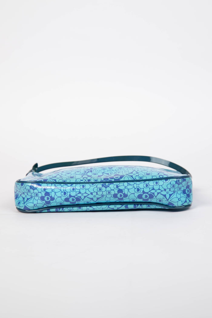 RARE Louis Vuitton x Takashi Murakami Vernis Cosmic Blossom Pochette Accessoires