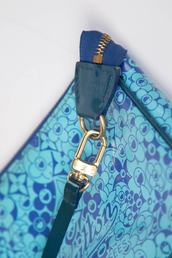 RARE Louis Vuitton x Takashi Murakami Vernis Cosmic Blossom Pochette Accessoires