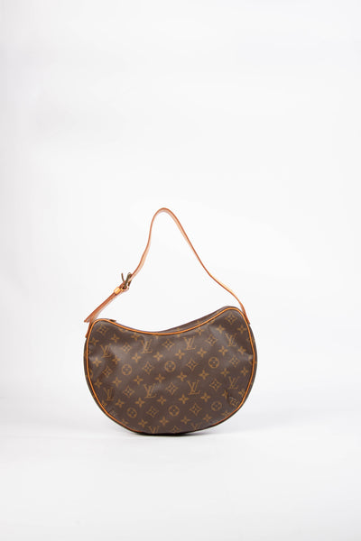 【マクラ】Louis Vuitton ボディバッグ ブラウン キャンバス Louis Vuitton Monogram Canvas Croissant NM Bag w/ Accessories
