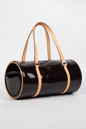 2000s Louis Vuitton Vernis Bedford Oxblood Papillon 30cm