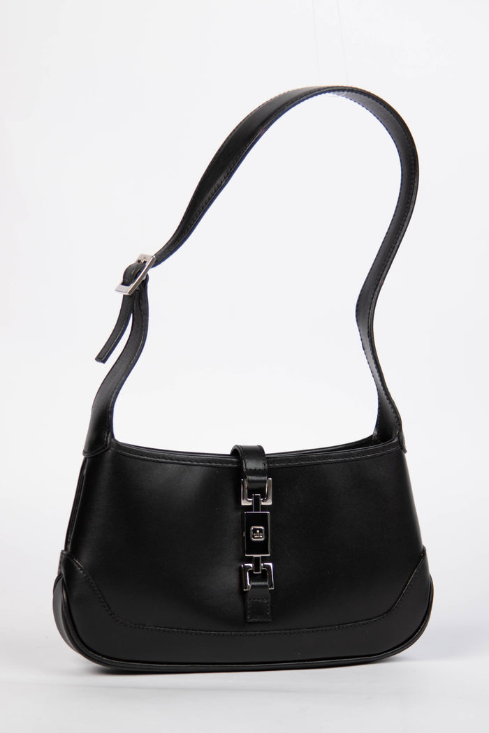 Vintage Gucci Black Leather Mini Jackie Bag