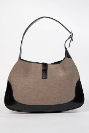 Vintage Gucci Canvas Jackie Shoulder Bag