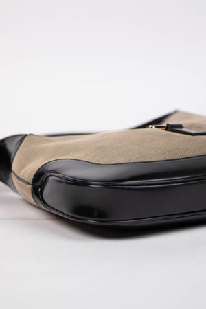 Vintage Gucci Canvas Jackie Shoulder Bag