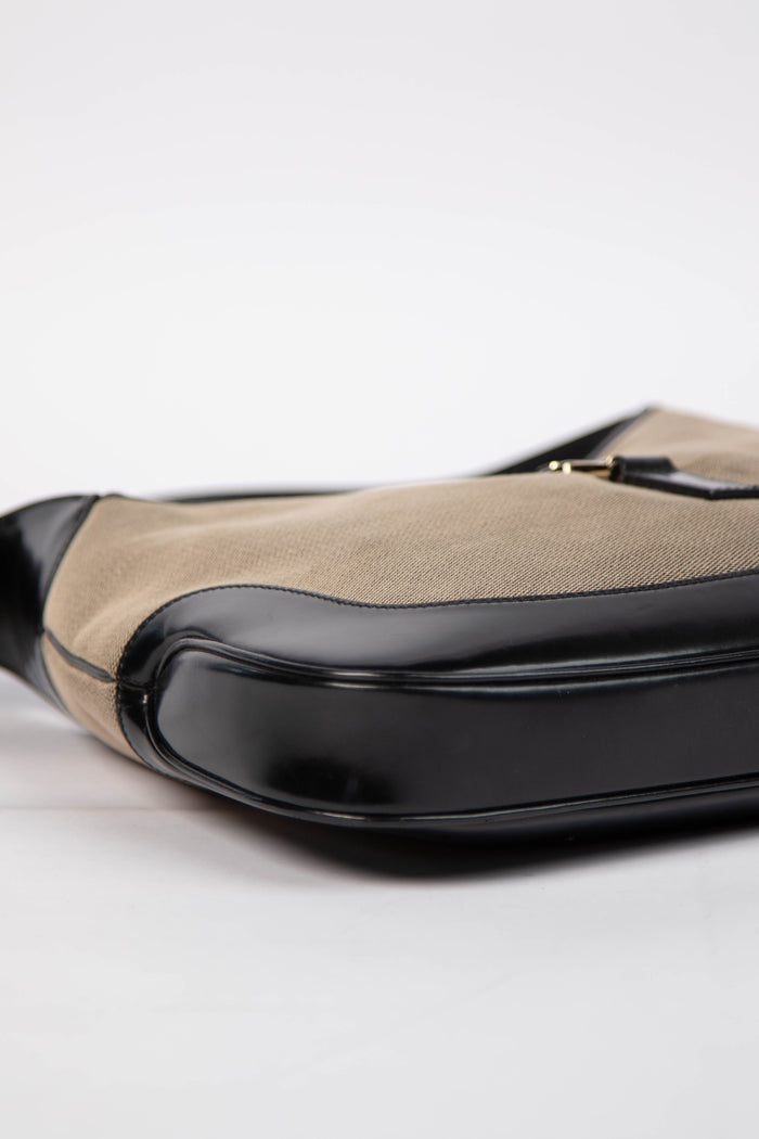 Vintage Gucci Canvas Jackie Shoulder Bag