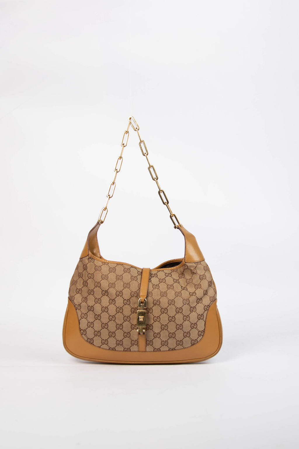 2000s Gucci Monogram Jackie Shoulder Bag