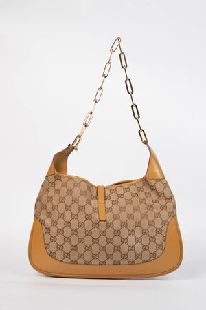 2000s Gucci Monogram Jackie Shoulder Bag