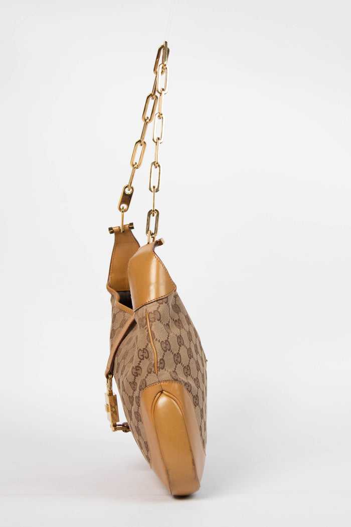 2000s Gucci Monogram Jackie Shoulder Bag