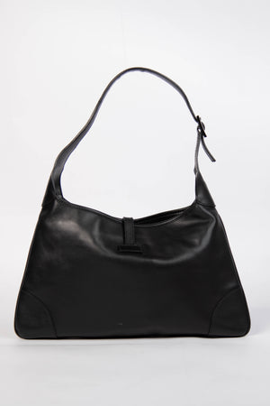 Vintage Gucci Black Leather Kandinsky Jackie Bag