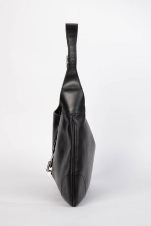 Vintage Gucci Black Leather Kandinsky Jackie Bag