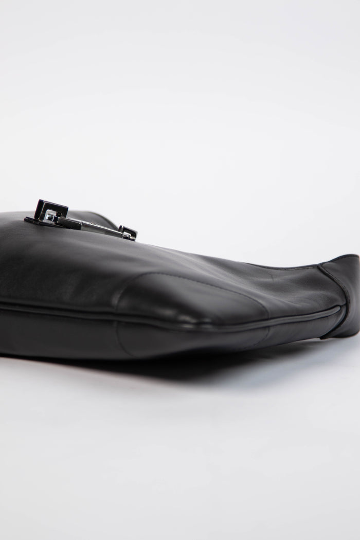 Vintage Gucci Black Leather Kandinsky Jackie Bag
