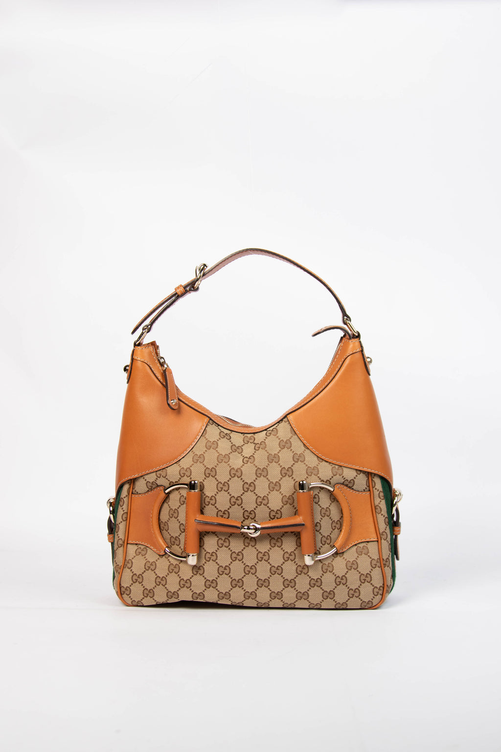 Vintage Gucci Web Horsebit Hobo Shoulder Bag