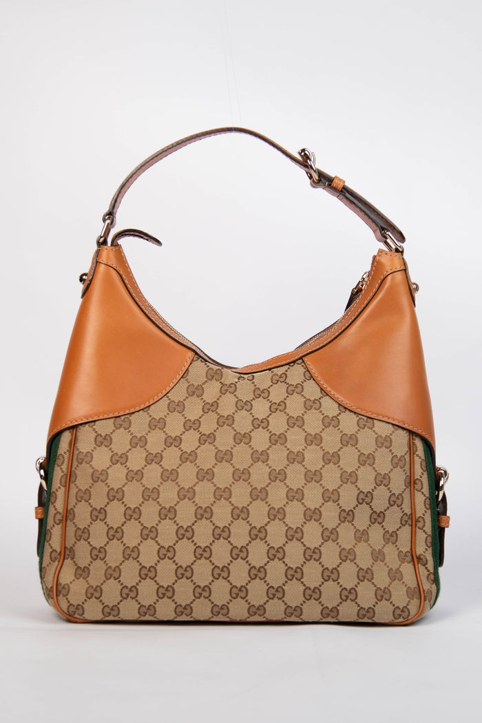 Vintage Gucci Web Horsebit Hobo Shoulder Bag