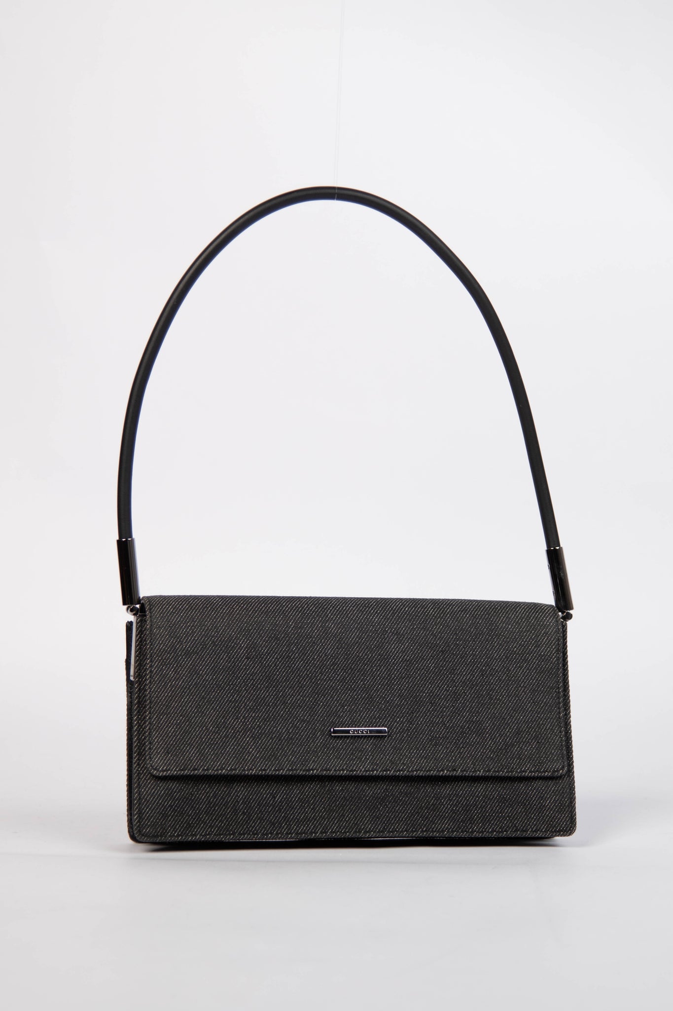 Vintage Gucci Small Denim Shoulder Bag