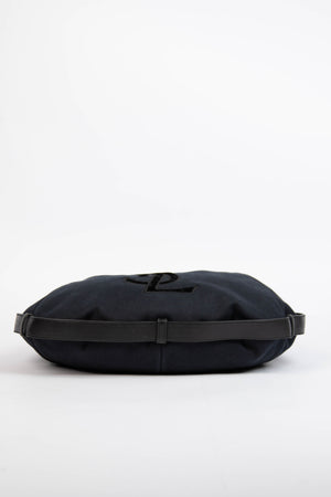 Vintage Yves Saint Laurent Black Canvas Mombasa Shoulder Bag