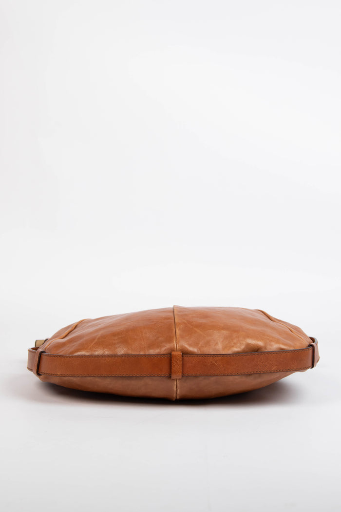 Vintage Yves Saint Laurent Tan Leather Mombasa Shoulder Bag