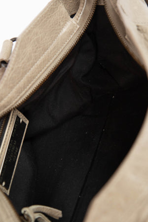 2010s Balenciaga Taupe Leather City Bag