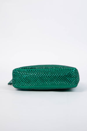 RARE Prada Green Crystal Re-edition 2000 Shoulder Bag