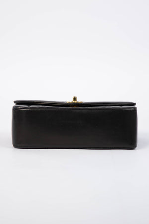 RARE 90s Chanel Black Lambskin Diana Shoulder Bag