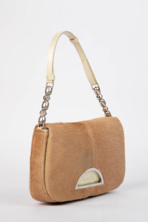 RARE Christian Dior Pony Hair Malice Shoulder Bag