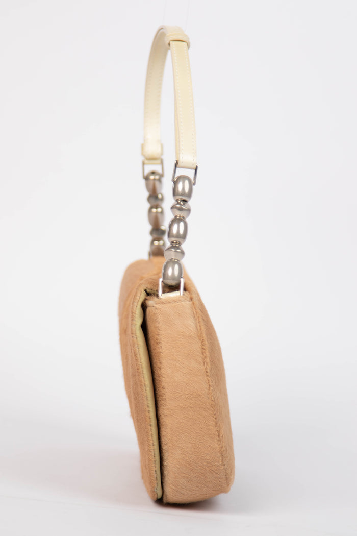 RARE Christian Dior Pony Hair Malice Shoulder Bag