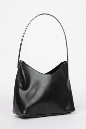 Vintage Gucci Tom Ford Black Metal Ring Shoulder Bag
