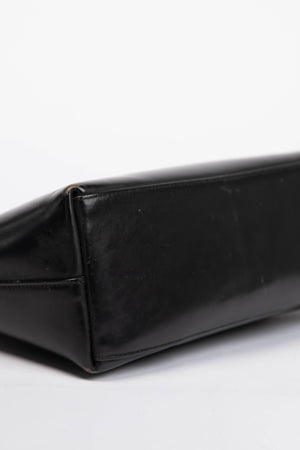 Vintage Gucci Tom Ford Black Metal Ring Shoulder Bag