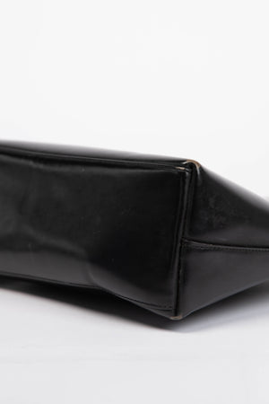 Vintage Gucci Tom Ford Black Metal Ring Shoulder Bag