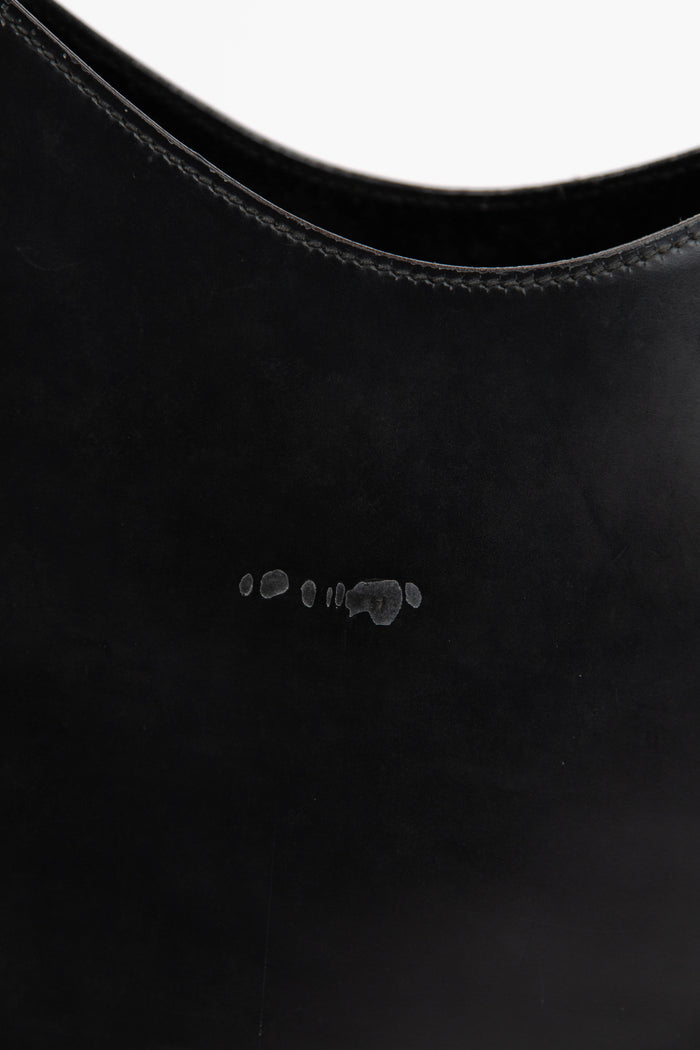 Vintage Gucci Tom Ford Black Metal Ring Shoulder Bag