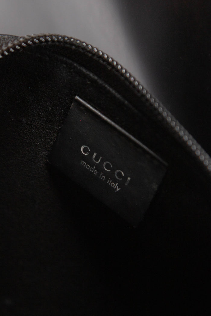 Vintage Gucci Tom Ford Black Metal Ring Shoulder Bag