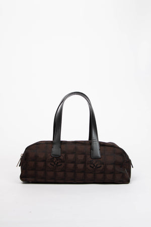 2000s Chanel Black Travel Line Bowling Bag