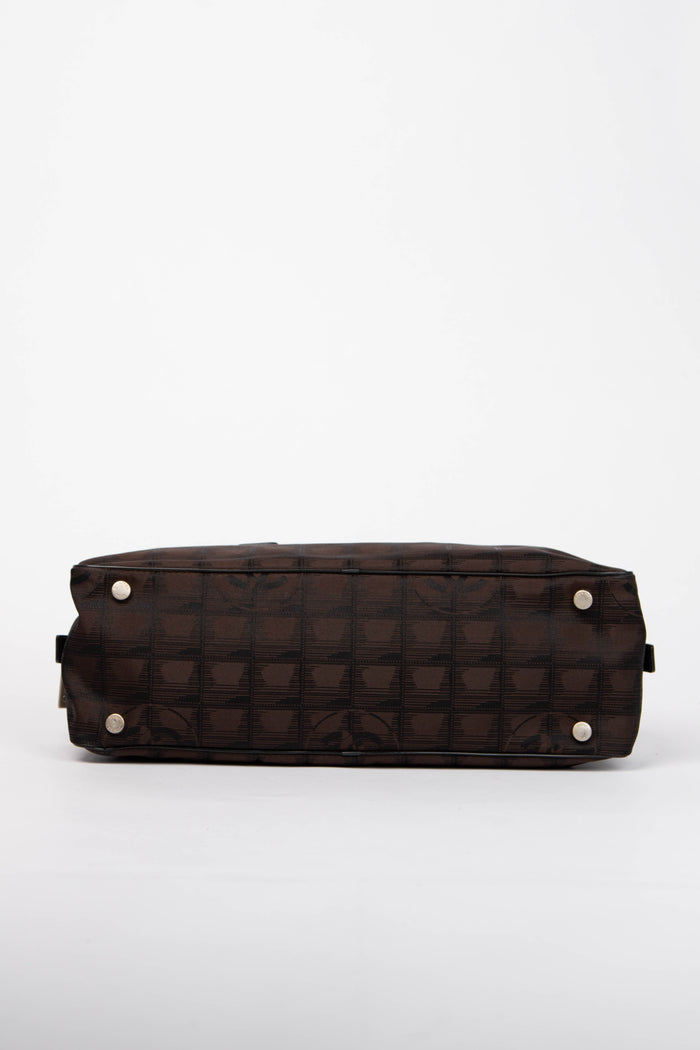 2000s Chanel Black Travel Line Bowling Bag